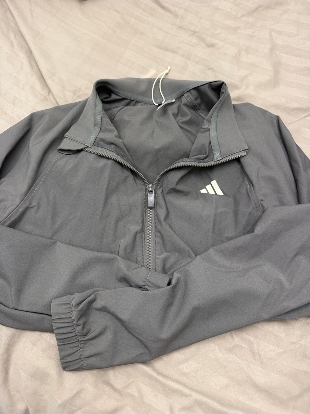 adidas women’s Dark Gray Half-Zip Performance Jacket